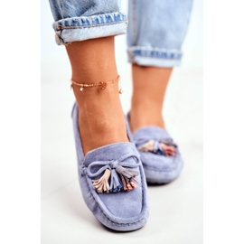 EVE Damen Loafer Wildleder 20PB35-2003 Blau Donna Mia 2