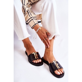 Elegante Damen Hausschuhe Schwarz Nicole Dilmah 2