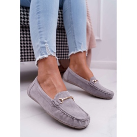 SEA Graue Loafer für Damen Wildleder Sonnero 1
