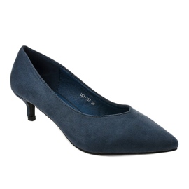 Blaue Pumps auf einem LEI-167-Absatz 1