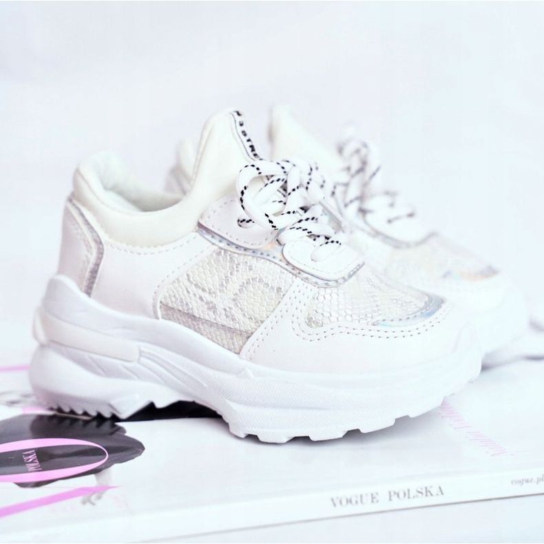 FRROCK Kinder Sportschuhe White Snake Matylda weiß 1