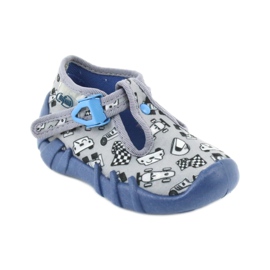 Befado Kinderschuhe 110P312 blau grau 2