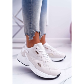 FRJ Damen Sportschuhe Weiß Beige Szantal braun 1