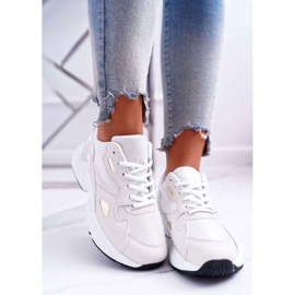 FRJ Damen Sportschuhe Weiß Beige Szantal braun 2