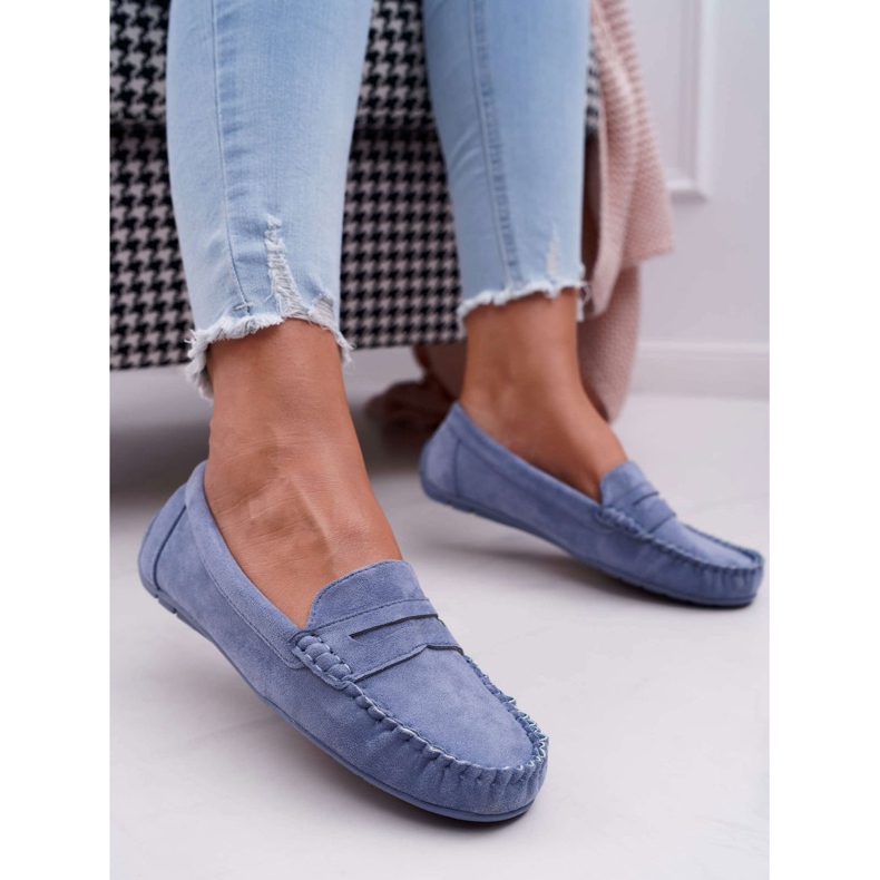 SEA Blaue Loafer für Damen Wildleder Bolero 1