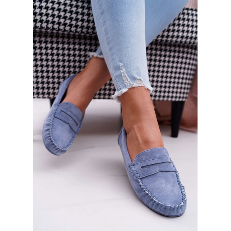 SEA Blaue Loafer für Damen Wildleder Bolero 2