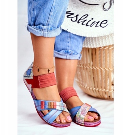 Damen Sandalen Maciejka Multicolor 03375 Leder mehrfarbig 1