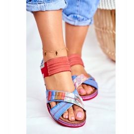 Damen Sandalen Maciejka Multicolor 03375 Leder mehrfarbig 2