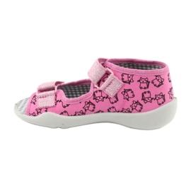 Befado Kinderschuhe 242P103 schwarz rosa 2