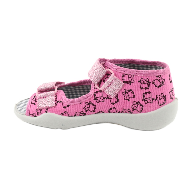 Befado Kinderschuhe 242P103 schwarz rosa 2