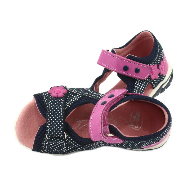 Klettsandalen Ren But marineblau rosa weiß 4