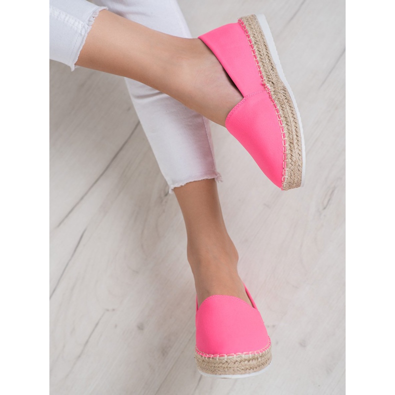 Small Swan Textil-Espadrilles rosa 1