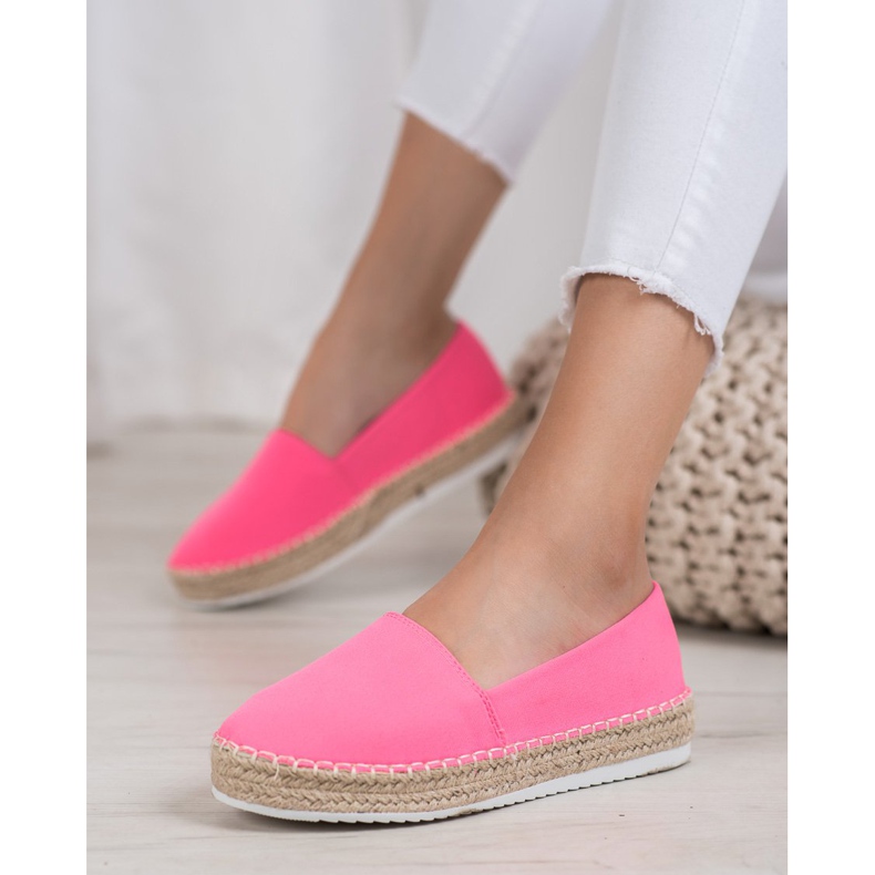 Small Swan Textil-Espadrilles rosa 2