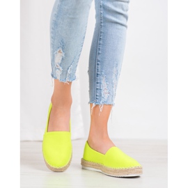 Small Swan Textil-Espadrilles grün gelb 1