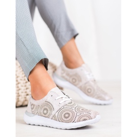 Filippo Sportschuhe aus Leder rosa 1