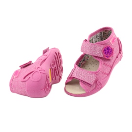 Befado gelb Kinderschuhe 342P011 rosa grau 4