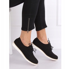Schwarz Damen-Schnürloafer T297 Schwarz 1