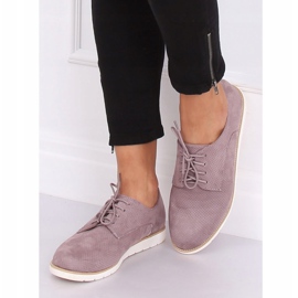 Damen-Loafer mit Schnürung in Violett T297 Lila 2