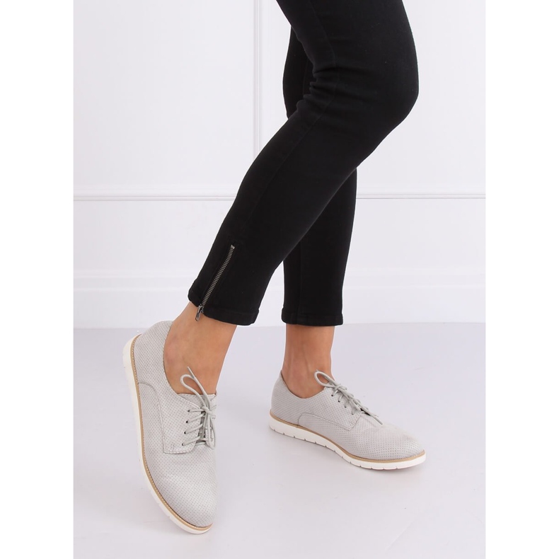 Grau Damen-Schnürloafer T297 Grau 2