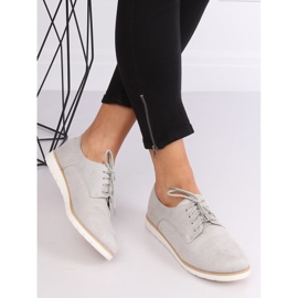 Grau Damen-Schnürloafer T297 Grau 1