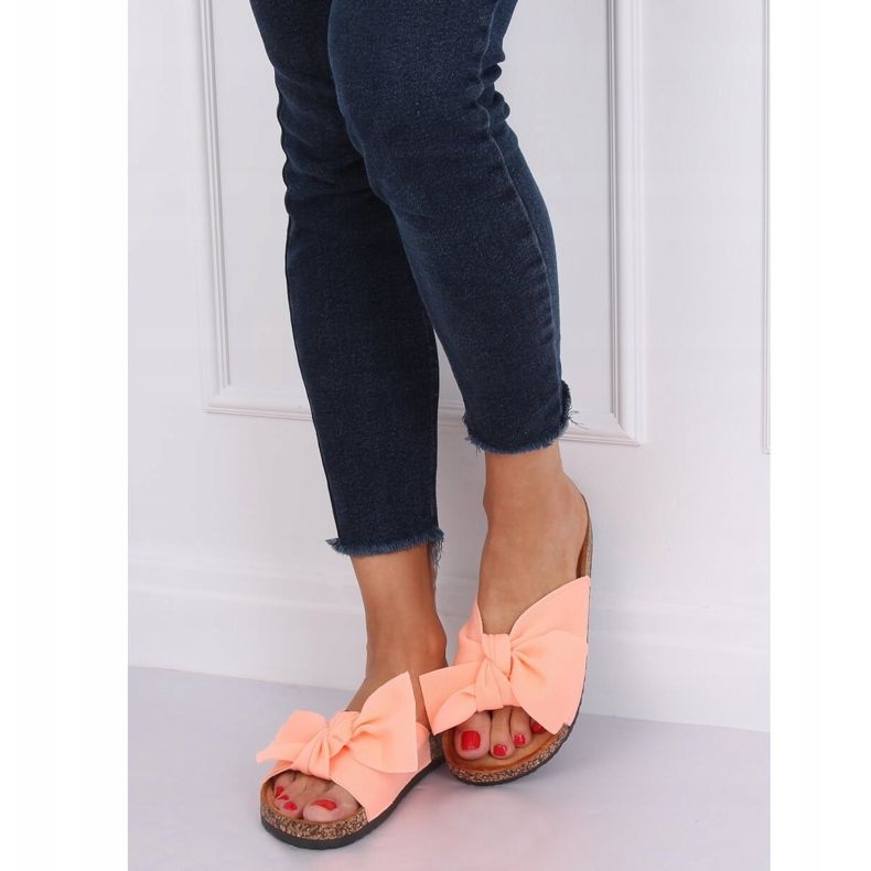 Pink CK108 Pinke Pantoffeln auf der Korksohle rosa 1