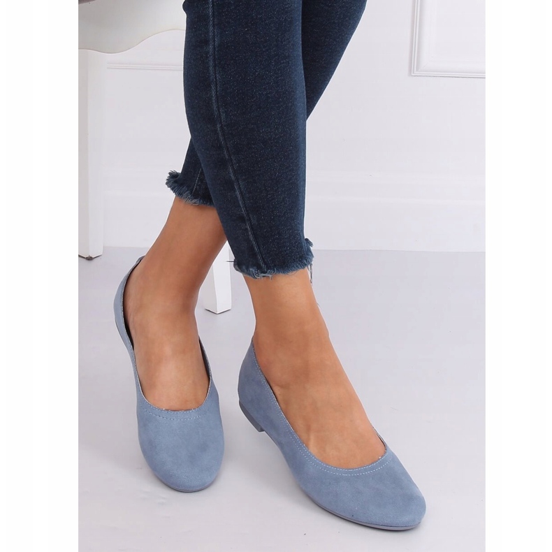 Blue NK17P Blaue weiche Ballerinas für Damen 2