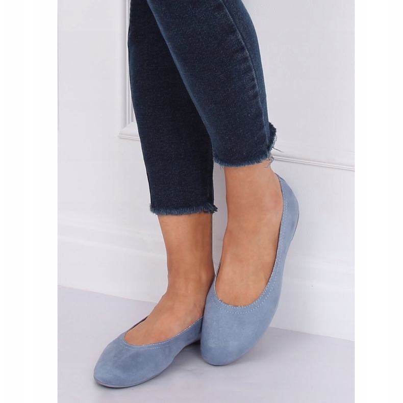 Blue NK17P Blaue weiche Ballerinas für Damen 1