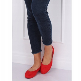 Weiche rote Damen Ballerinas NK17P Red 2