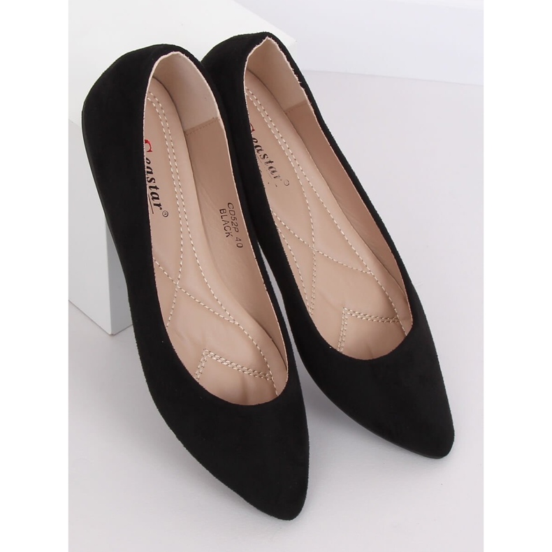 Ballerinas mit Mandelzehen schwarz CD52P Black 1