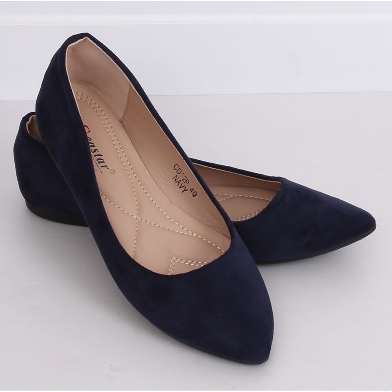 Ballerinas mit Mandelzehen marineblau CD52P Navy 2