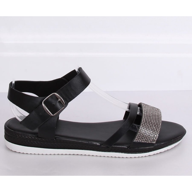Schwarze Damensandalen D-118 Schwarz 2