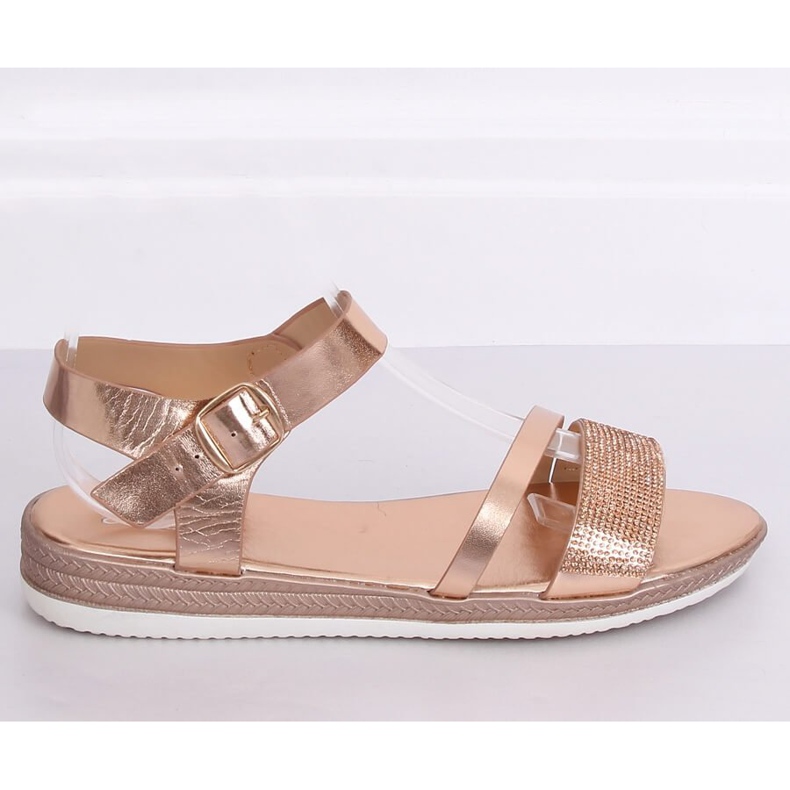 Damen Sandalen Champagner D-118 Champagne rosa 1