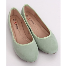 CD63P Grüne Aquamarine glatte Ballerinas 1