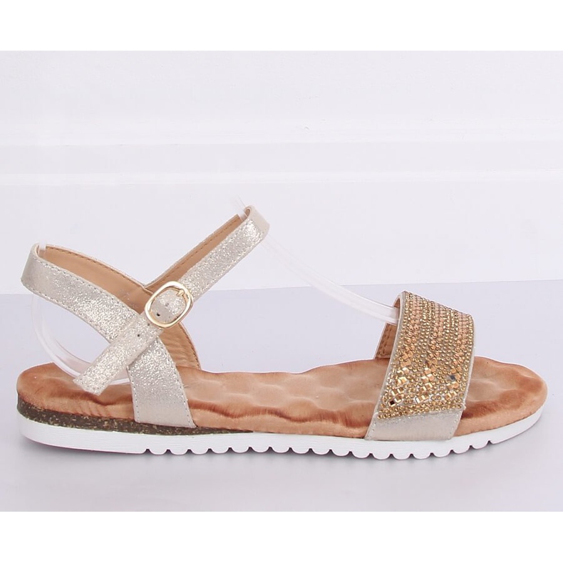 Goldene Damensandalen HT-69 Gold 1
