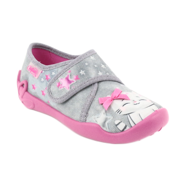 Befado Kinderschuhe 122X002 rosa grau 1