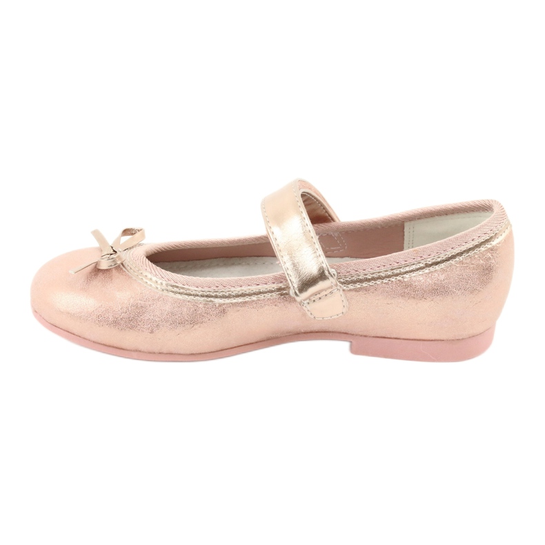 Golden Rose Ballerinas mit der American Club GC02 Schleife rosa 2