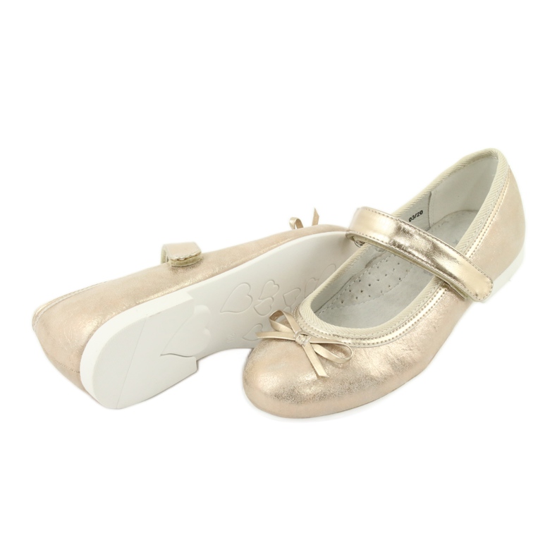 Goldene Ballerinas mit Schleife American Club GC03 / 20 4