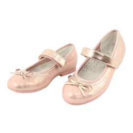 Golden Rose Ballerinas mit Schleife American Club GC03 / 20 rosa gelb 3