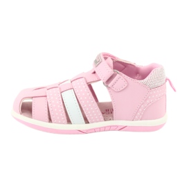 American Club DR16 / 20 Mädchensandalen weiß rosa 2