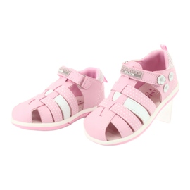 American Club DR16 / 20 Mädchensandalen weiß rosa 3