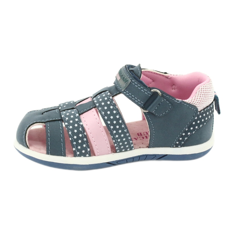 American Club DR16 / 20 Mädchensandalen weiß marineblau rosa 2