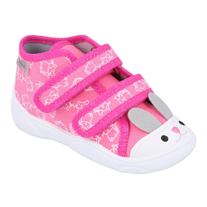 Befado orange Kinderschuhe 212P066 weiß rosa grau 1