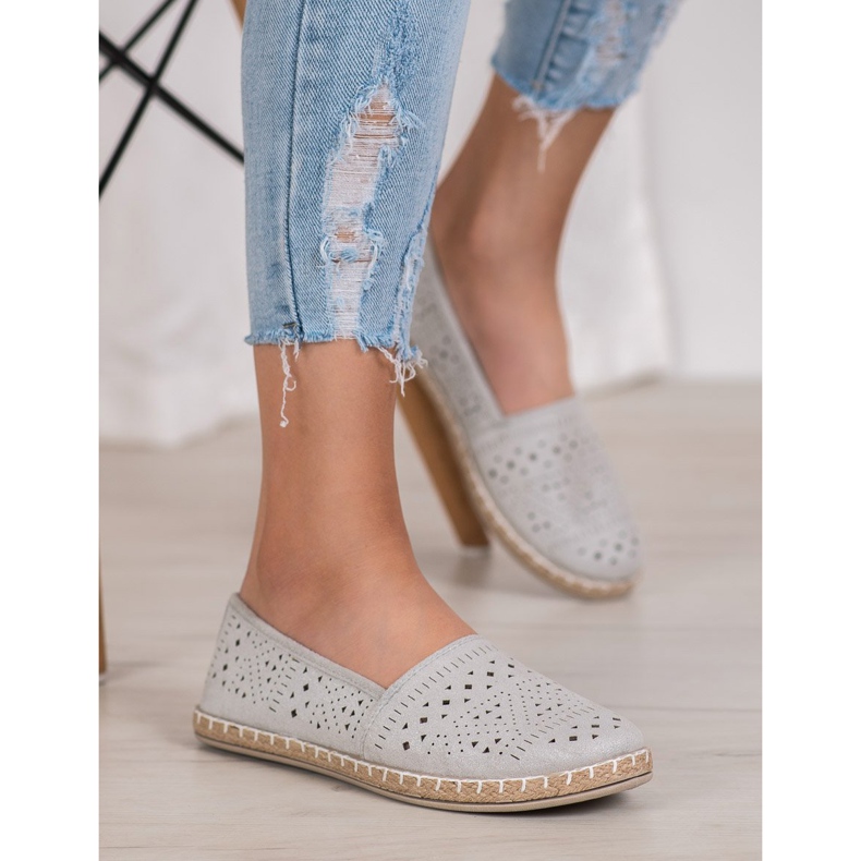 MCKEYLOR Aztekische Espadrilles mit aztekischen Mustern braun grau 1
