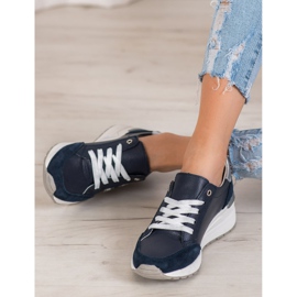 Filippo Sportschuhe aus Leder marineblau mehrfarbig 2
