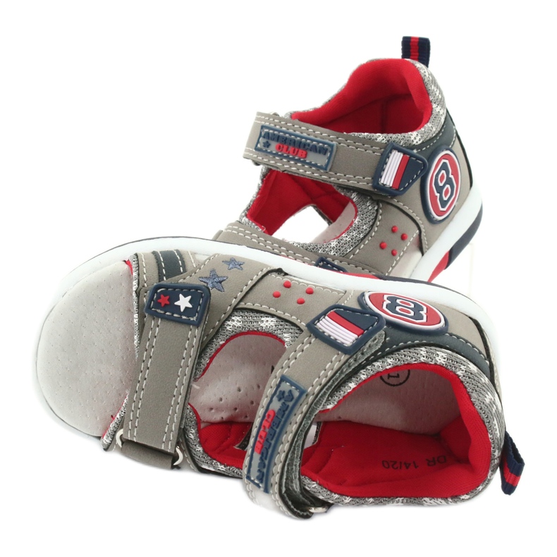 American Club Sandalen Jungen grau 4