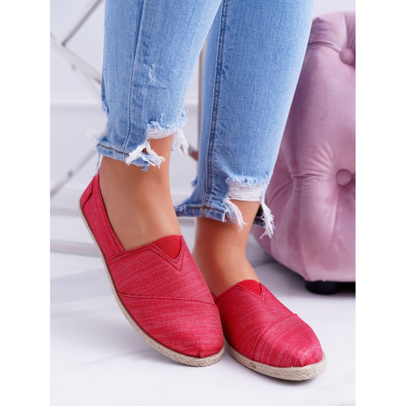NEWS Rote Glitzer-Espadrilles für Damen von Emmera 2
