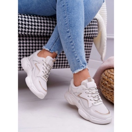 BUGO Damen Sportschuhe Beige Glitzer Winchester 2