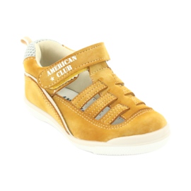 American Club GC12/20 Jungen-Sandalen mit Klettverschluss, gelb 1