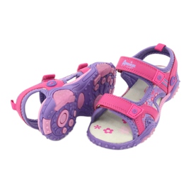 American Club HL17 / 19 Mädchensandalen violett 3