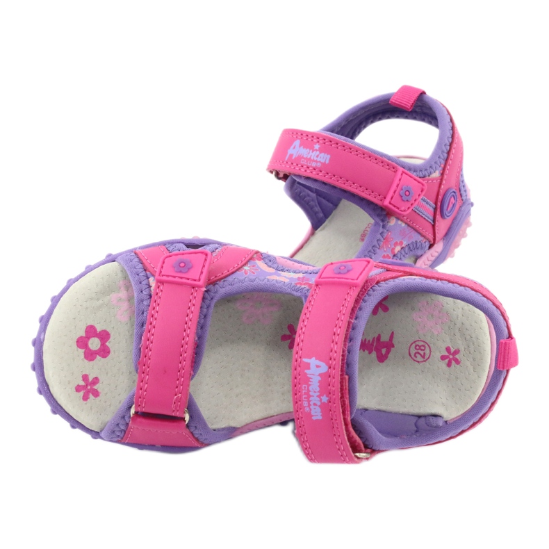 American Club HL17 / 19 Mädchensandalen lila 4